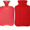 Set perna pentru apa calda, Zola, capacitate 2l, din cauciuc, cu husa rosie