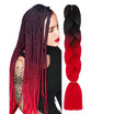 Ombre negru cu rosu