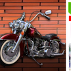 Goblen mozaic cu diamante, Zola, model motocicleta rosie, 30 x 30 cm