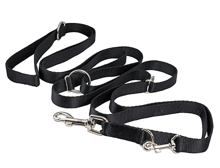 Lesa de alergare pentru caini, Zola®, reglabila, lungime 5 M, neagra