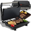 Sandwich maker tip grill, Zola, 750W, placi antiaderente, indicator luminos, 220V-240V, 26 x 21 x 8 cm, negru