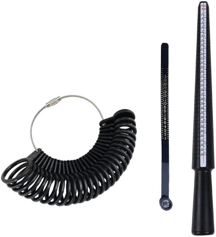 Instrument de masurare marime inel, Zola®, plastic, 26 cm, negru