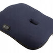 Perna ortopedica scaun, Zola, masaj vibrator si incalzire, suport coccis, spuma confort, alimentare USB, 40 x 40 x 7 cm, bleumarin