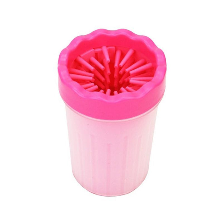 Dispozitiv din silicon de curatarea labuletor, Zola®, pentru animale, 15x10 cm, marimea L, diametru 7.5 cm, roz