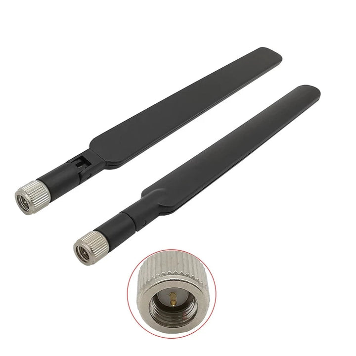 Set 2 antene LTE, Zola, conector SMA, 60 W, 2.100-2.600 GHz, 50 Ohm, 17 cm, negru