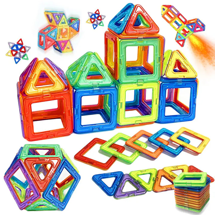 Joc interactiv de construit magnetic, Zola,  38 piese, educativ si creativ, plastic, multicolore