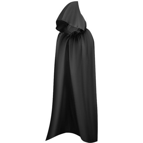 Pelerina carnaval, Zola®, cu gluga, 180 x 120 cm, neagra