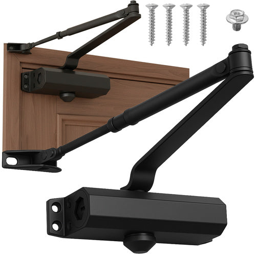 Amortizor usa reglabil,  Zola, 40-65 kg, viteza reglabila, dimensiuni 17.5 / 24 cm, negru
