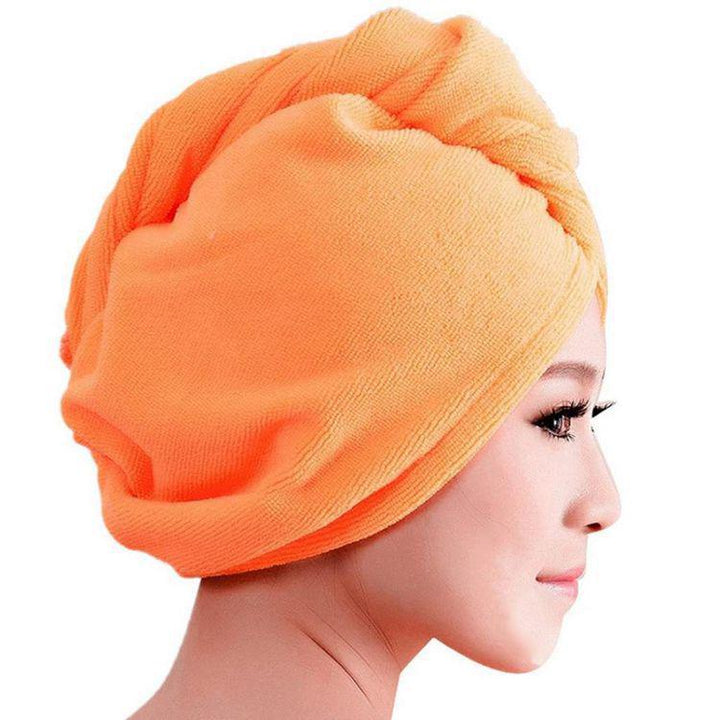 Prosop turban,  Zola®, din microfibra, usor de folosit, placut la atingere, 55x22 cm, portocaliu