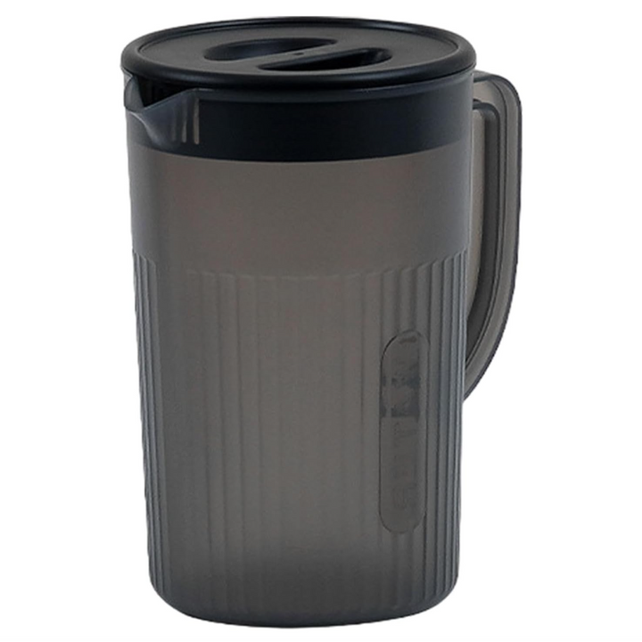 Carafa din plastic cu capac de 3 l , Zola, pentru apa si bauturi, etansa, 22 x 13.5 cm, neagra