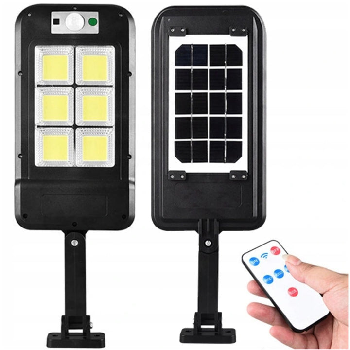 Lampa solara, Zola®, impermeabila cu telecomanda, 160 LED-uri, maner reglabil, 40.7x14 cm