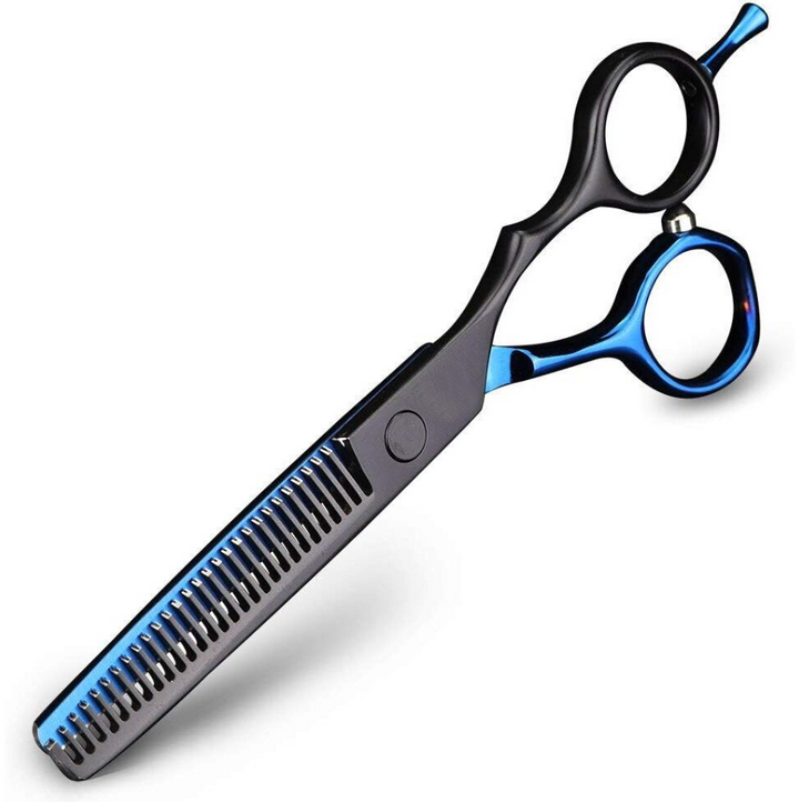 Foarfeca de tuns pentru filat, Zola®, profesionala, 17 cm, negru cu albastru