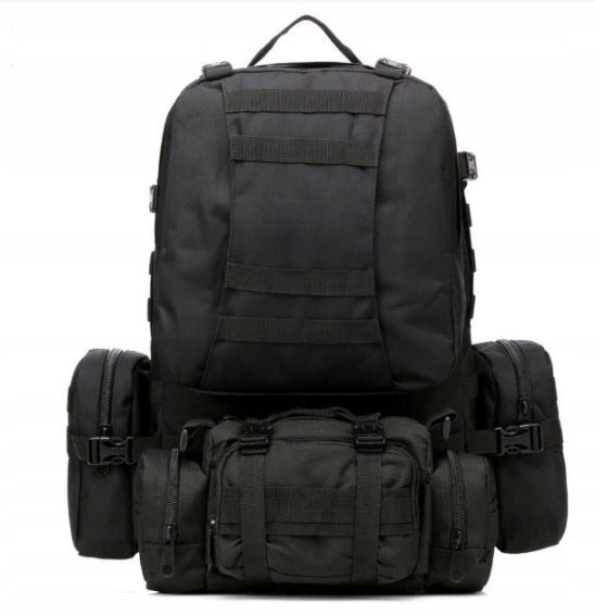 Ghiozdan/ Rucsac militar, Zola®, bretele reglabile, capacitate 60 L, negru