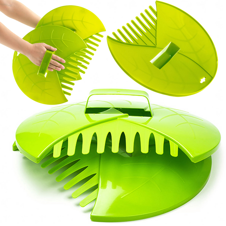 Set 2 colectoare manuale pentru frunze, Zola, manere ergonomice, polipropilena, 36.5 x 31 x 8 cm