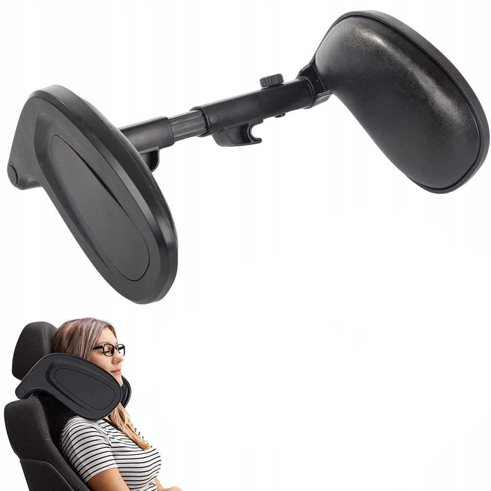 Tetiera auto pentru cap si gat, Zola®, perna moale, reglabila, rotite la 360°, negru, 38 x 23 cm