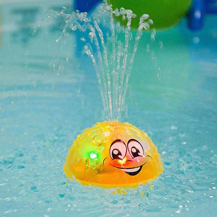 Jucarie de baie pentru copii, Zola®, caracatita fericita, cu lumini, 13x10 cm