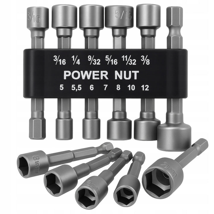 Set 7 chei tubulare duble, Zola, dimensiuni 5-12 mm, 3/16, 1/4, 9/32, 5/16, 11/32, 3/8, 7/16″, otel
