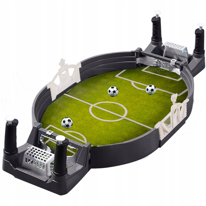 Mini fotbal de masa, Zola, manete pentru controlat mingea,  neagra, 47 x 10 x 22.5 cm
