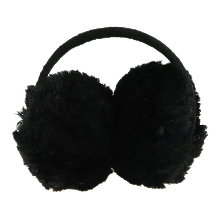 Protectie urechi din fleece  Zola®, perfecta pentru zilele reci, pufoasa, neagra