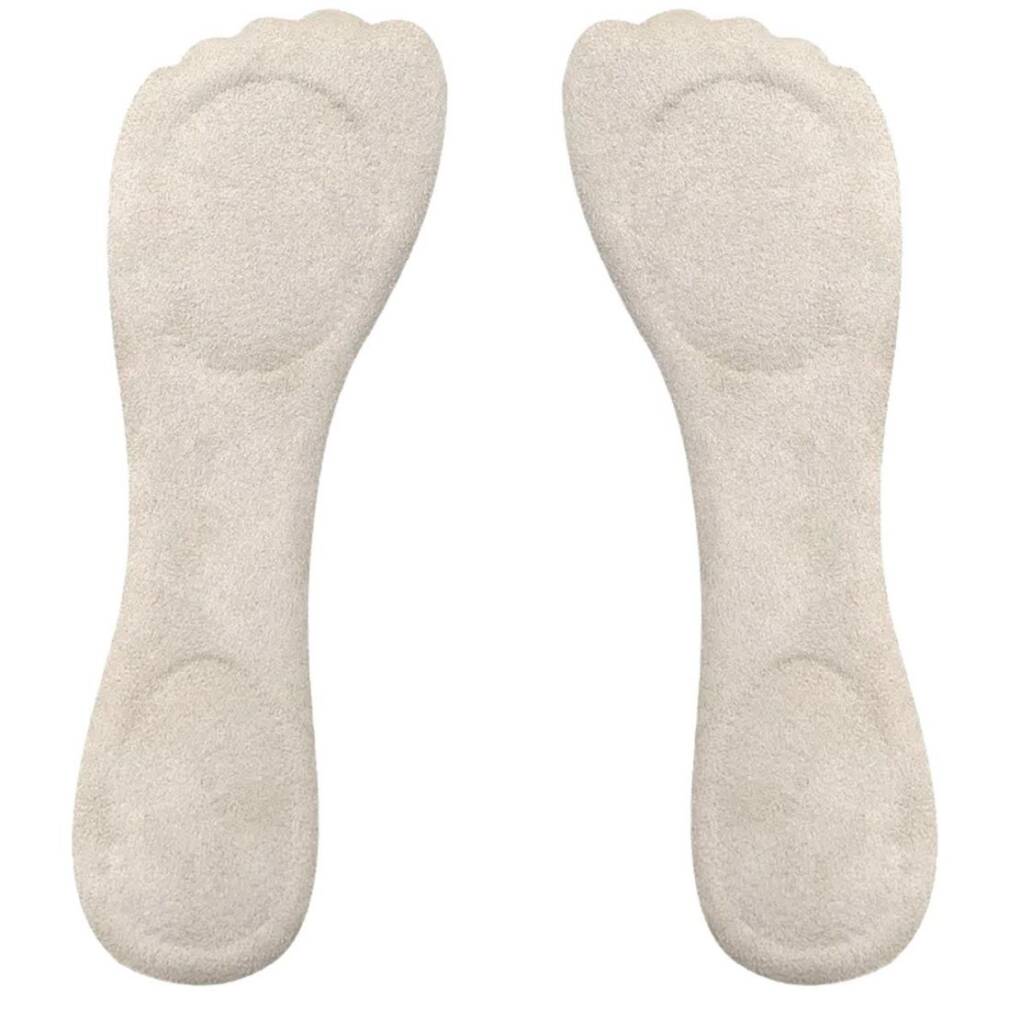 Set 2 talpici pentru pantofi cu toc, Zola®, antiaderente, spuma, 20x7 cm, bej