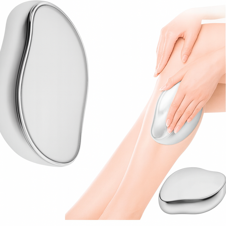 Epilator prin frecare cu cristale, Zola, functie dubla de epilare si exfoliere, argintiu