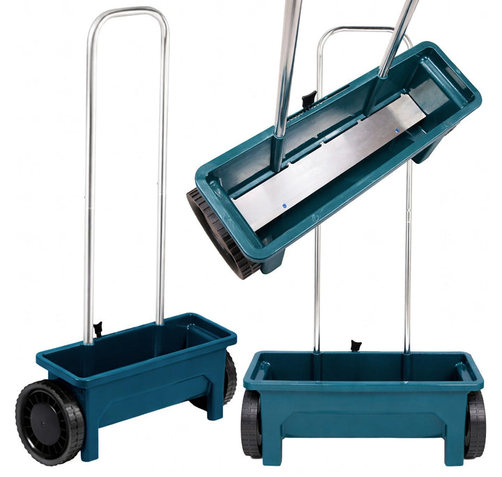 Semanatoare manuala seminte si ingrasamant, Zola, 12 L, reglare dozaj, 57 × 18.5 x 108 cm, plastic