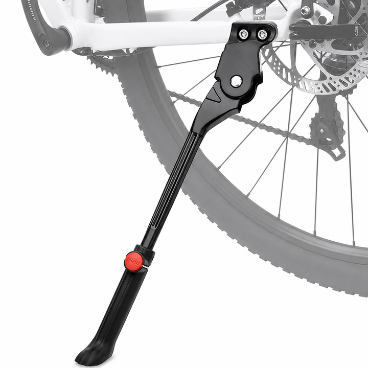 Cric bicicleta universal, Zola, pentru roti 24-29 inch, reglabil 31.5-37 cm, din aluminiu, cu arc, negru