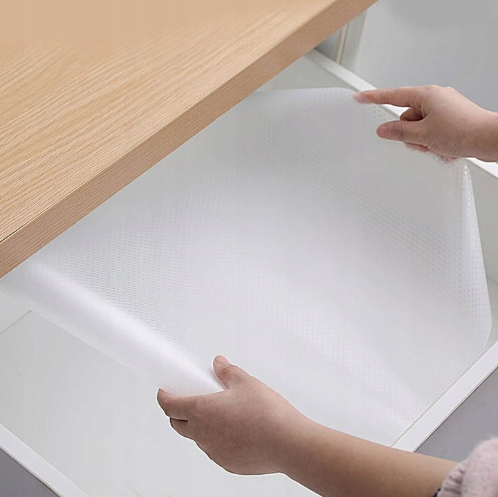 Folie antiderapanta pentru sertare, Zola®, alb-transparent, 150 x 50 cm