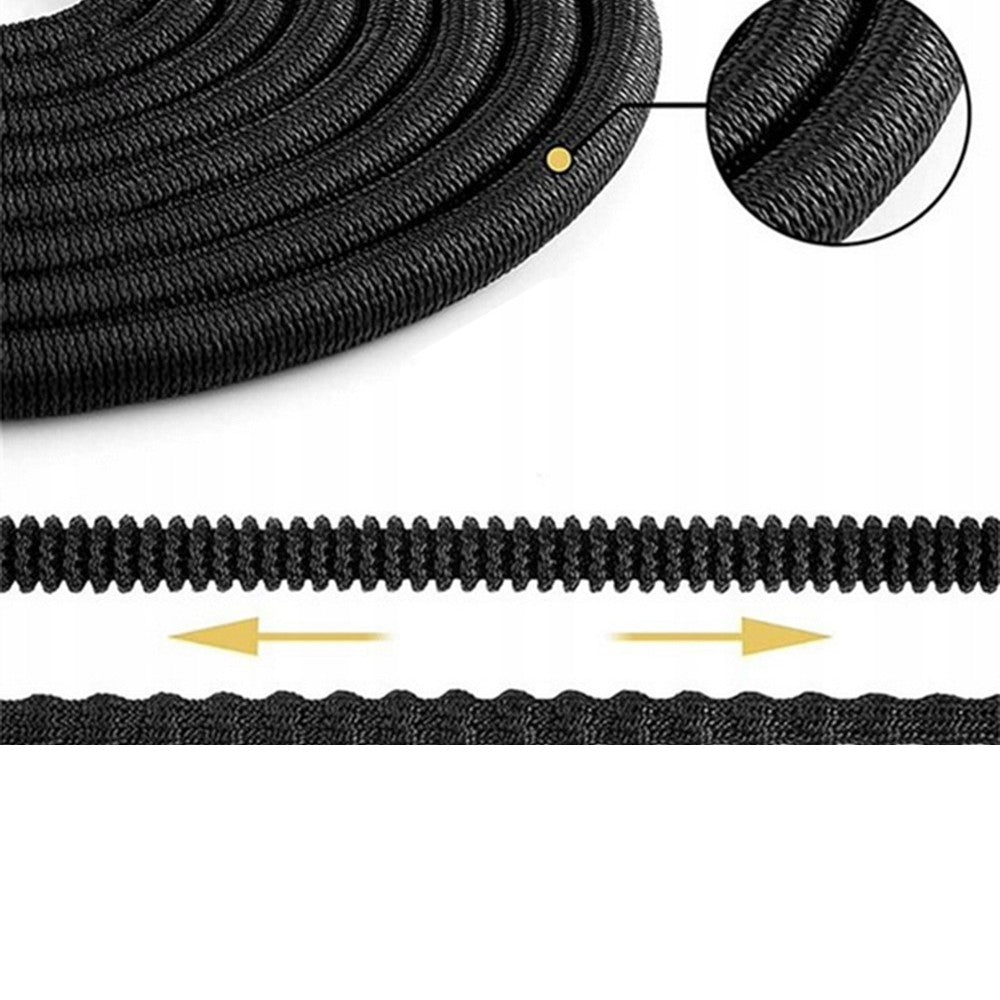 Furtun de gradina,  Zola®, flexibil si extensibil, cap de prindere, saculet de depozitare, 20-60 m, negru