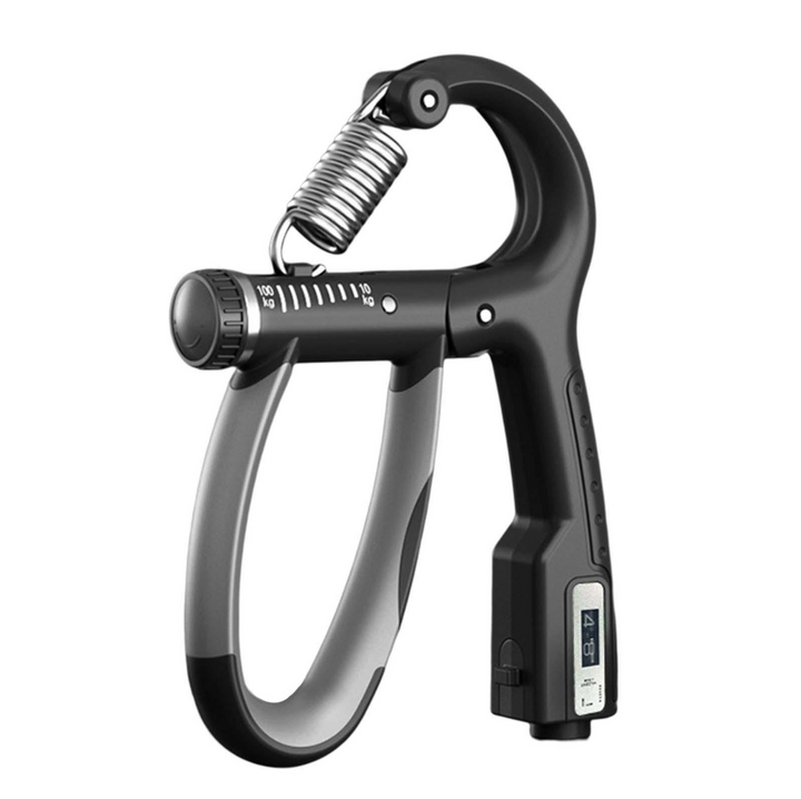 Flexor pentru antebrat, Zola, din PP+otel, negru, maner reglabil si ergonomic, exercitii recuperare maini, 10-100 kg, negru