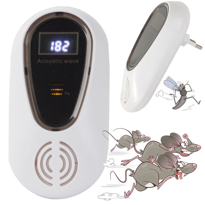 Aparat ultrasunete anti rozatoare si insecte, Zola, 40W, 240V 50/60 Hz, 12 x 5.5 x 2.5 cm, alb