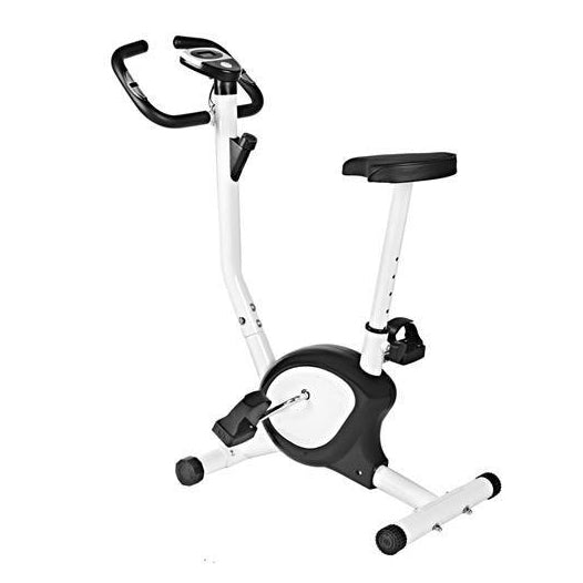 Bicicleta de antrenament fitness, Zola®, alb, greutate maxima suportata 100kg