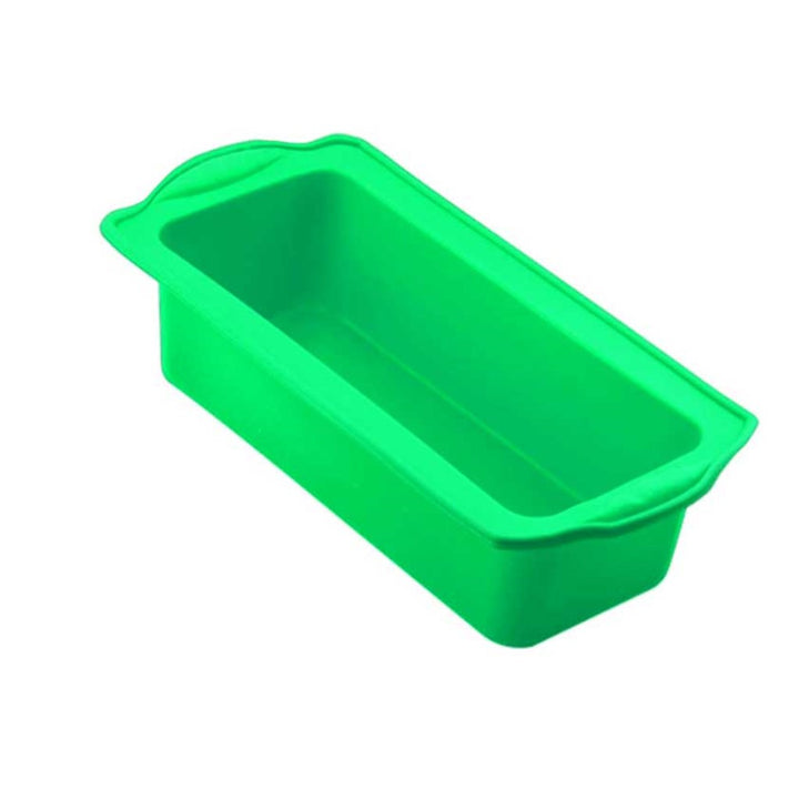 Forma de copt chec, Zola®, din silicon, temperaturi de la -40 la 260 grade, 28x14x6.5 cm, verde