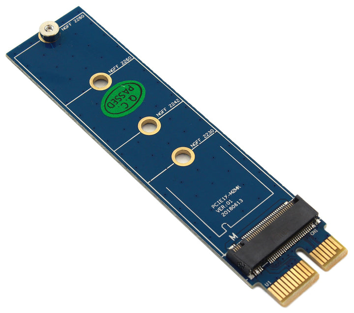 Adaptor  M.2 NVMe pentru PCI-e x1, Zola®, unitati M2 acceptate 2230, 2242, 2260, 2280, albastru inchis