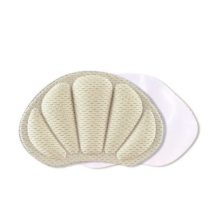 Set 2 branturi cu pernite pentru calcai, Zola®, pentru incaltaminte, universal, 9.6x6 cm, crem