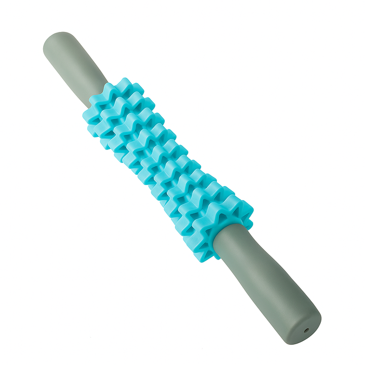 Rola pentru masaj, Zola®, plastic, 41x19x11 cm, gri/turcoaz