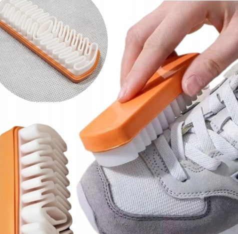 Perie pentru curatarea pantofilor de piele intoarsa si nubuck, Zola®, maner din plastic, material cauciuc, 12.5x4.2x3 cm