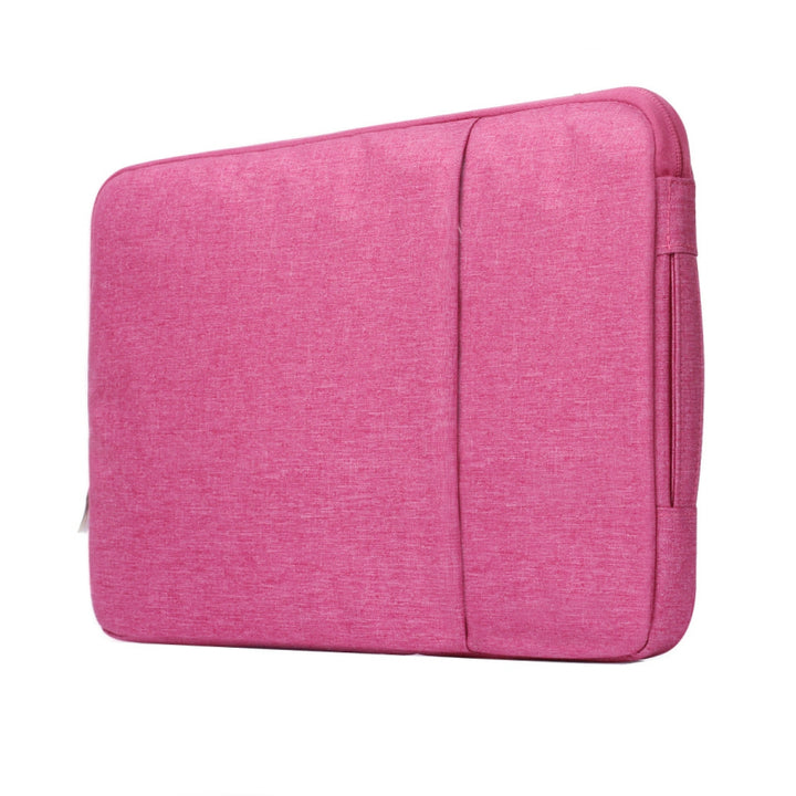 Husa pentru depozitarea leptopului, Zola®, 38x28 cm, roz cu fermoar negru