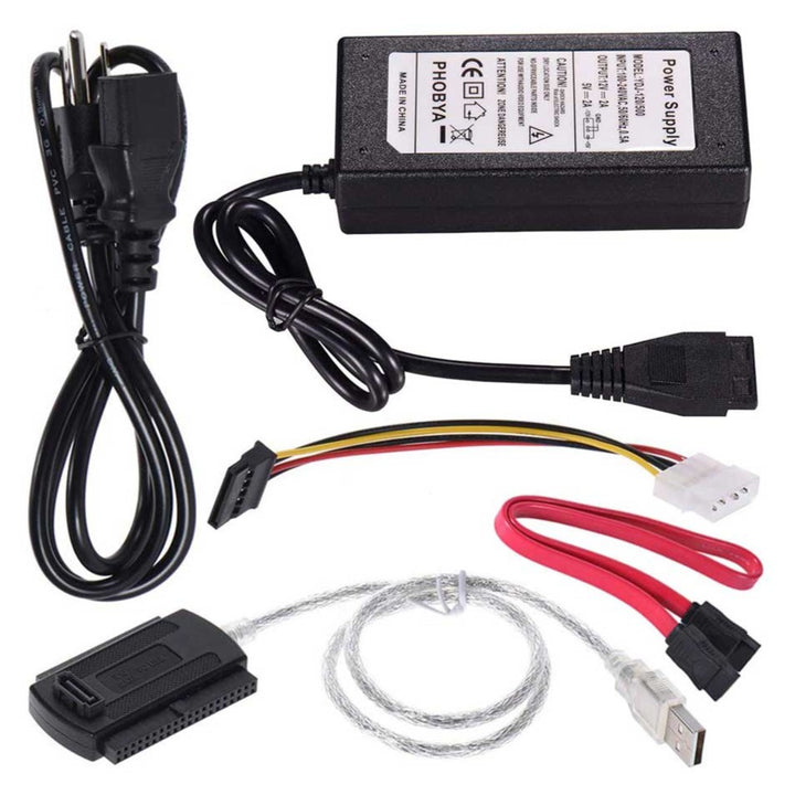 Adaptor hard disk USB 2.0 la ATA/IDE/SATA/unitati CD/DVD, Zola, 480 Mbps, viteza de scriere CDR 52x, DVDR 20x, compatibil unitati 2.5” și 3.5”, LED-uri integrate