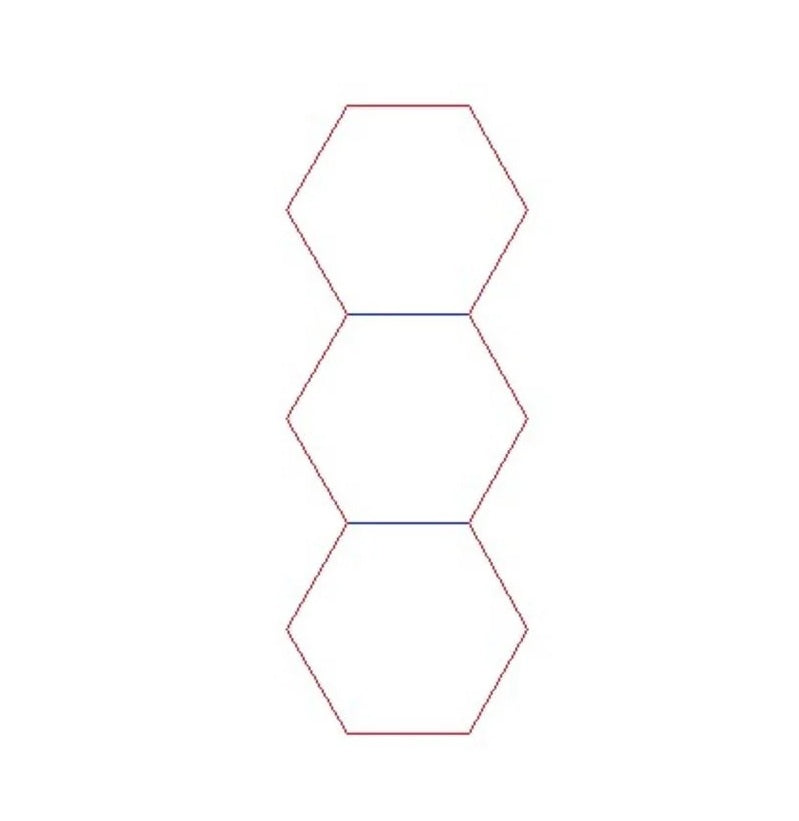 Panou modulare LED honeycomb 3 hexagoane, Zola, 125 W, 6500 K, 140 lm, plastic PC, accesorii montare, 247 x 98 cm