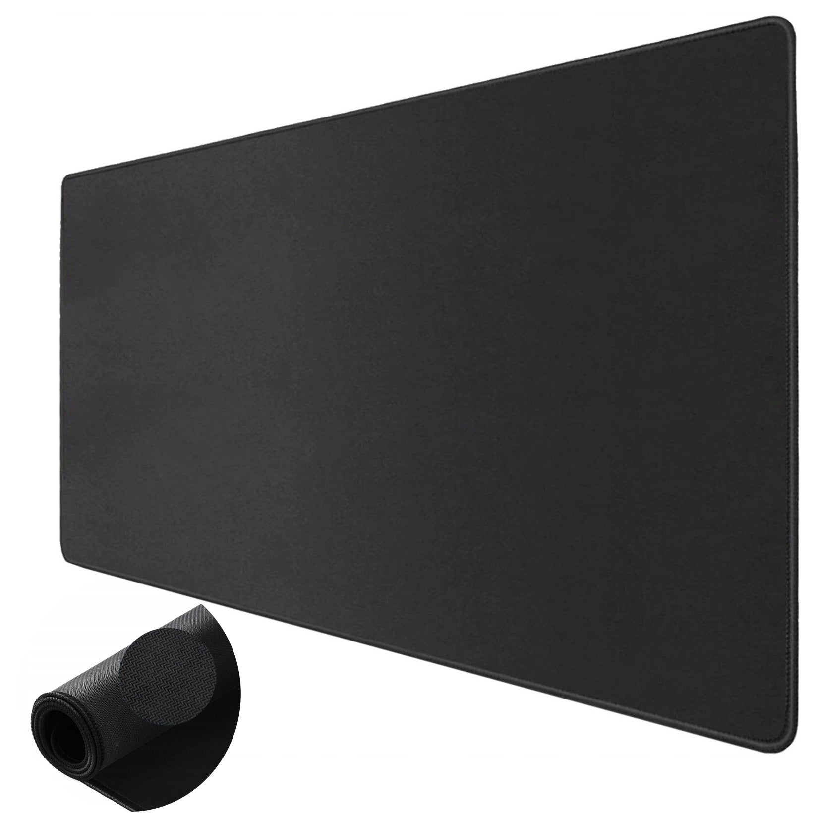 Mouse pad antiderapant, Zola, waterproof, depozitare usoara, 90 x 45 cm, negru