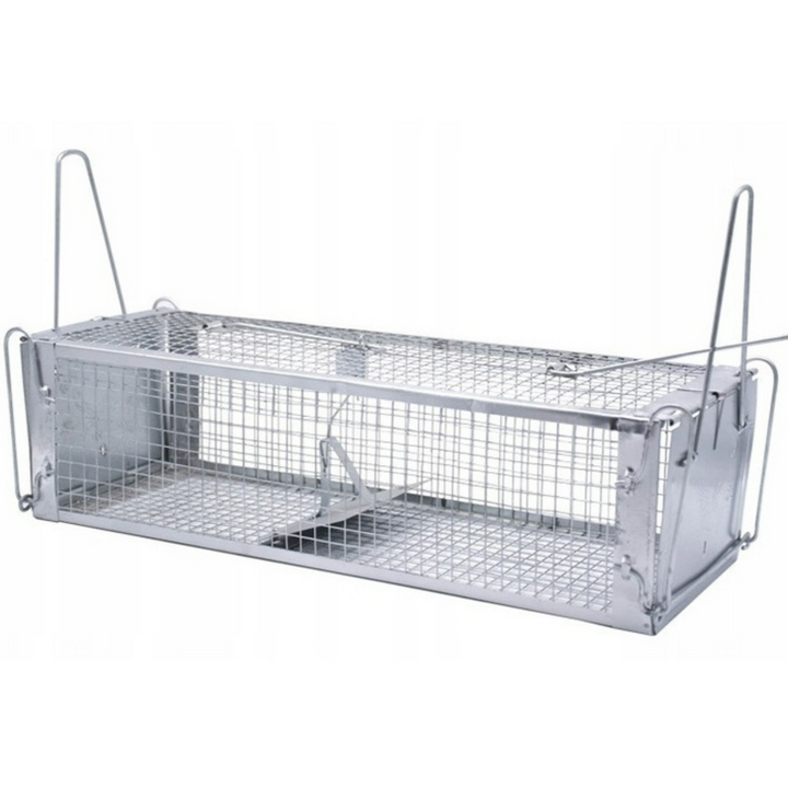 Capcana vie pentru rozatoare, Zola, metalica, orificiu intrare 12 x 9 cm, plasa rezistenta, 60 x 15 x 12 cm