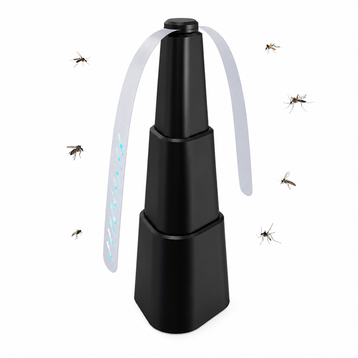 Ventilator anti insecte, Zola, pentru masa si agatare, pliabil, silentios, fara substante chimice, 8 x 13-26 cm