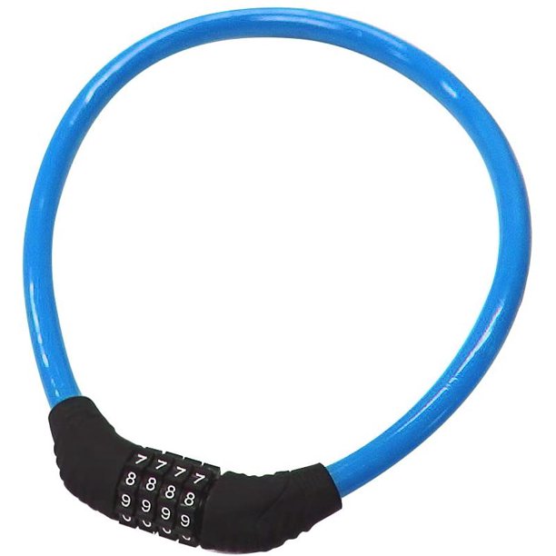 Antifurt pentru bicicleta, Zola®, blocare prin cifru, 4 trepte,110 cm, albastru