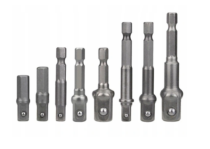 Set adaptoare pentru masina de gaurit/insurubat, Zola®, din otel