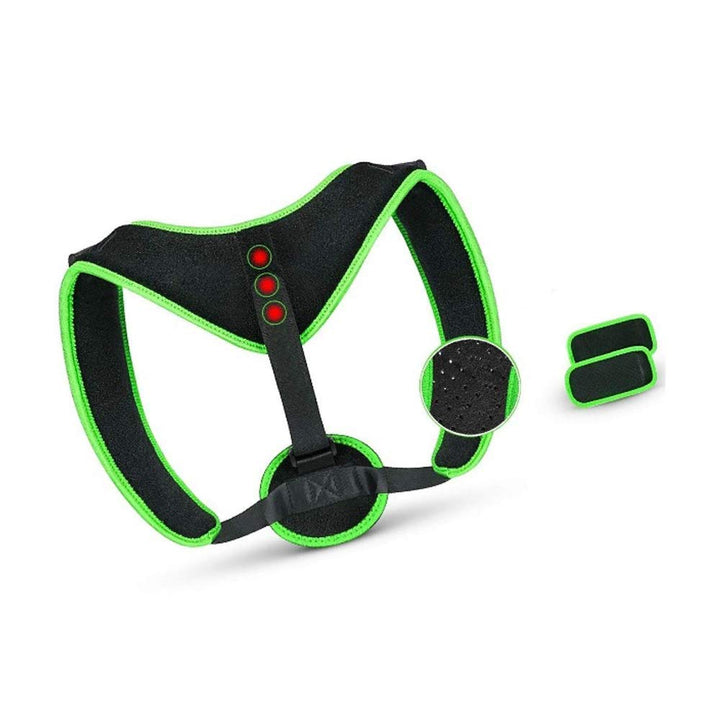 Corector de postura magnetic, Zola®, pentru coloana, universal, negru/verde