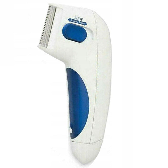 Pieptene electric impotriva puricilor pentru caini si pisici, Zola, 2 randuri de dintii, alimentare pe baterii, 16.5 x 8 x 2.5 cm