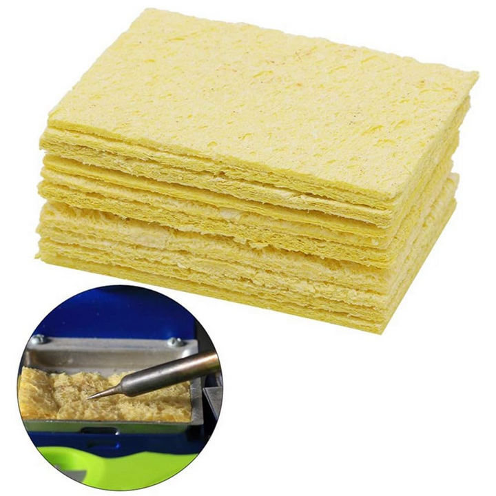 Set 10 bureti , Zola®, pentru curatarea varfului pistolului de lipit, 50x35 mm, galben