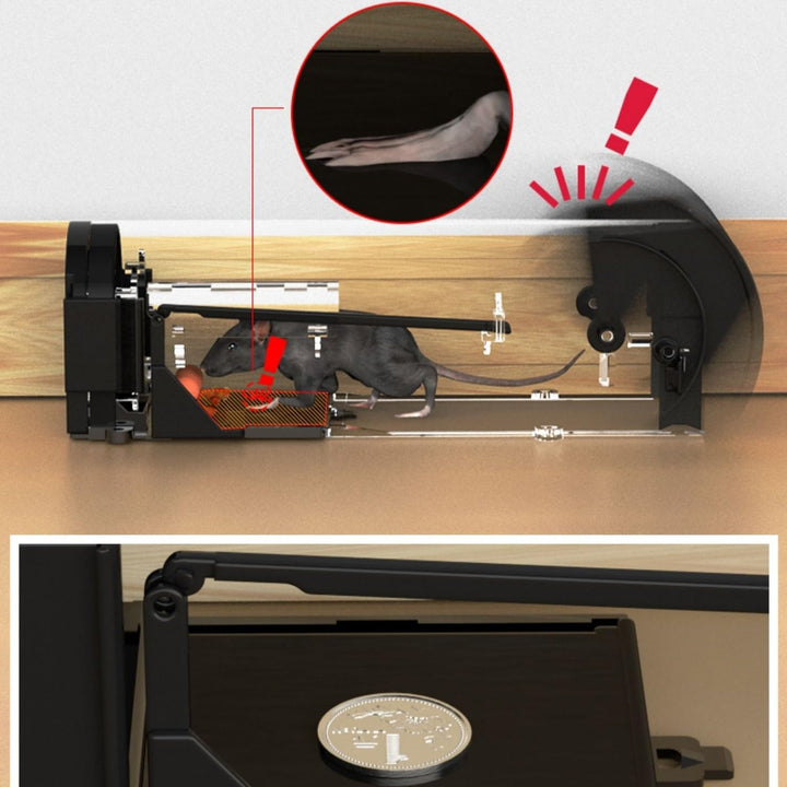 Capcana pentru rozatoare, Zola, din plastic, 32x8.5x8.5 cm, transparenta