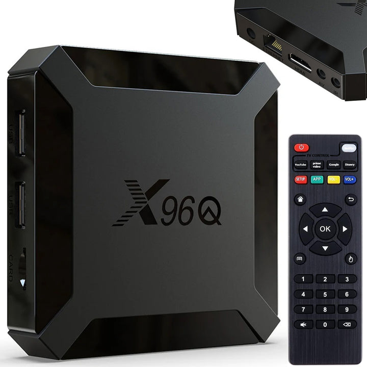 Media Player Android 10 si telecomanda , Zola, memorie interna 8 GB,  RAM 1 GB DDR3, 2x USB, AV, HDMI, Ethernet, SD, IR, negru